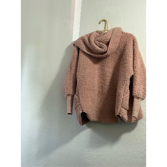 Nordic beach  Petite Blush Wine teddy jacket one size - Picture 3 of 3